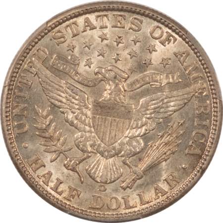 Barber Halves 1912-D BARBER HALF DOLLAR – PCGS AU-55, VERY NICE! PREMIUM QUALITY!