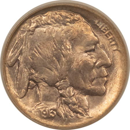 Buffalo Nickels 1913 BUFFALO NICKEL TYPE 1 – ICG MS-65