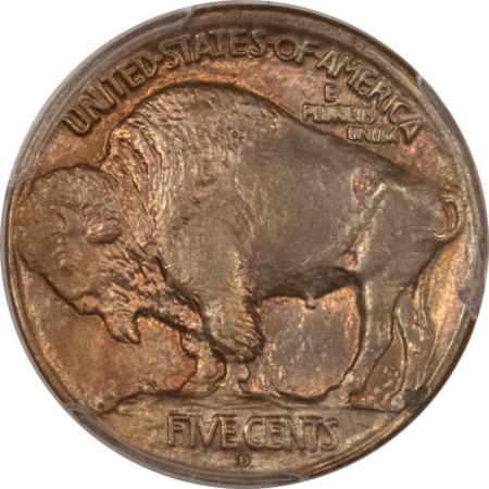 Buffalo Nickels 1913-D BUFFALO NICKEL TYPE 1 – PCGS MS-65, PRETTY GEM