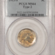 Buffalo Nickels 1913-D BUFFALO NICKEL TYPE 2 – PCGS MS-64, ORIGINAL & WELL-STRUCK