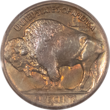 Buffalo Nickels 1913-S BUFFALO NICKEL TYPE 2 – PCGS MS-64, KEY-DATE, PRETTY & GEMMY LOOKING!