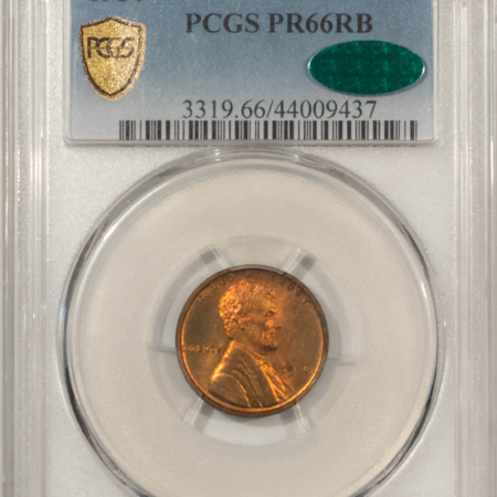 CAC Approved Coins 1914 MATTE PROOF LINCOLN CENT – PCGS PR-66 RB, CAC APPROVED! FIERY!