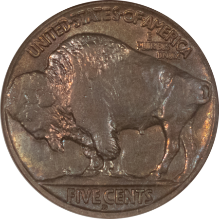 Buffalo Nickels 1914-D BUFFALO NICKEL – NGC MS-62, PRETTY COLOR