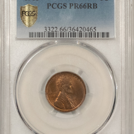 Lincoln Cents (Wheat) 1915 MATTE PROOF LINCOLN CENT – PCGS PR-66 RB, ORIGINAL GEM! TOUGH!