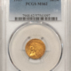 $2.50 1909 $2.50 INDIAN GOLD QUARTER EAGLE – PCGS MS-62, TOUGHER DATE!