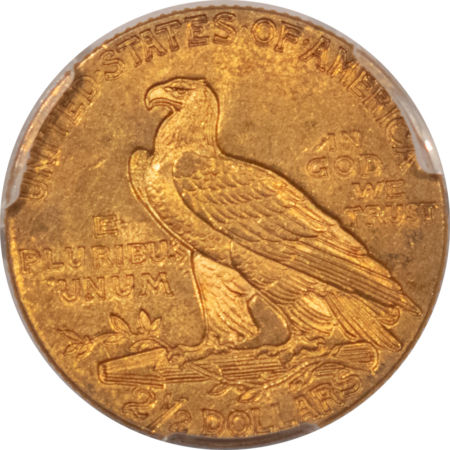 $2.50 1915 $2.50 INDIAN GOLD QUARTER EAGLE – PCGS MS-62, PRETTY ORIGINAL COLOR!