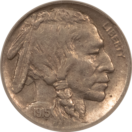Buffalo Nickels 1915-D BUFFALO NICKEL – ICG AU-50