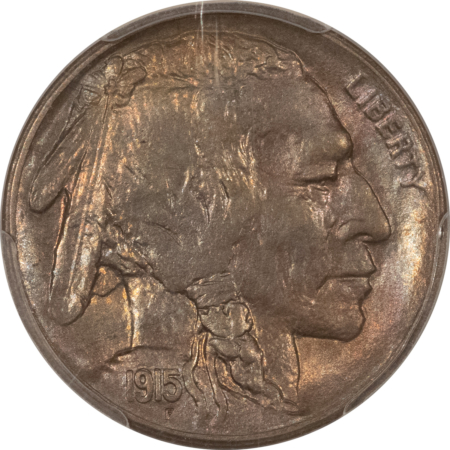 Buffalo Nickels 1915-S BUFFALO NICKEL – PCGS MS-64, ATTRACTIVE & WELL-STRUCK! TOUGH DATE!