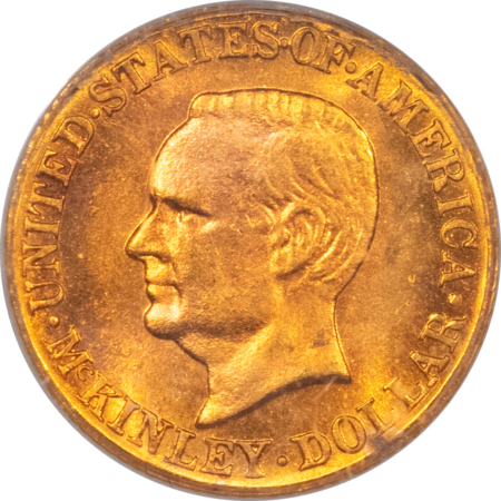 Early Commems 1916 $1 MCKINLEY GOLD COMMEMORATIVE – PCGS MS-65, PRETTY, PREMIUM QUALITY!