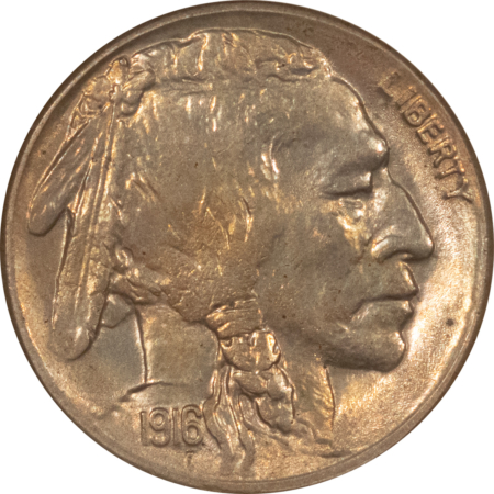 Buffalo Nickels 1916-S BUFFALO NICKEL – NGC MS-63 LUSTROUS & CHOICE!