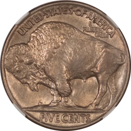 Buffalo Nickels 1917 BUFFALO NICKEL – NGC MS-64, NICE ORIGINAL, WELL-STRUCK
