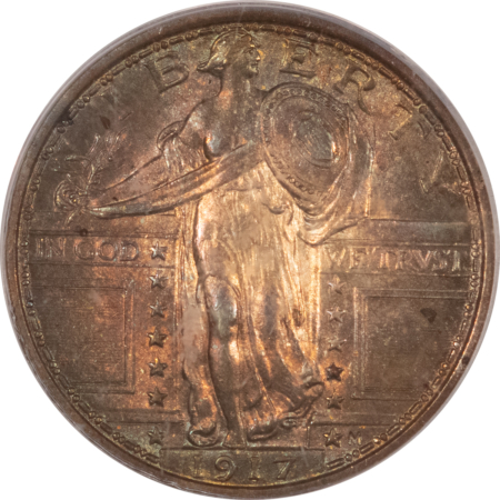 New Certified Coins 1917 STANDING LIBERTY QUARTER, TYPE 1 – PCGS MS-64 FH, PRETTY & PREMIUM QUALITY!