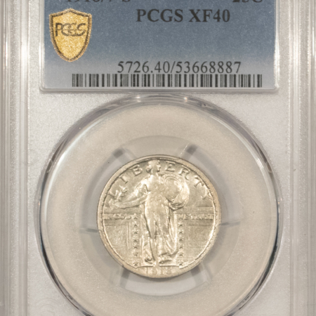 New Certified Coins 1918/7-S STANDING LIBERTY QUARTER – PCGS XF-40, PREMIUM QUALITY KEY WITH LUSTER!