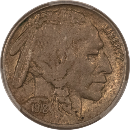 Buffalo Nickels 1918-S BUFFALO NICKEL – PCGS AU-50 SUPER ORIGINAL