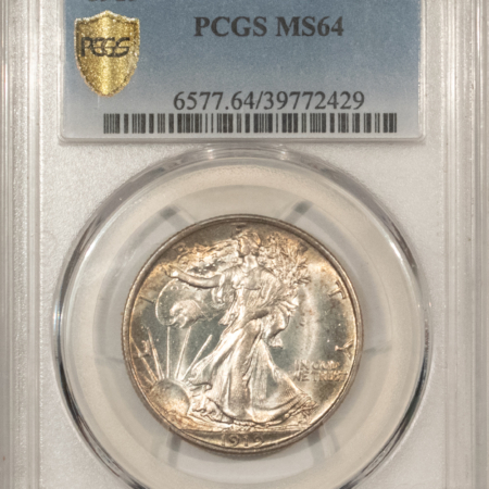 Half Dollars 1919 WALKING LIBERTY HALF DOLLAR – PCGS MS-64, GREAT LUSTER & PREMIUM QUALITY!