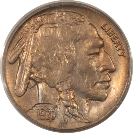 Buffalo Nickels 1920 BUFFALO NICKEL – PCGS MS-64, OLD GREEN HOLDER & PREMIUM QUALITY!