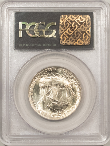 Early Commems 1921 PILGRIM COMMEMORATIVE HALF DOLLAR – PCGS MS-65, SUPER LUSTROUS, OGH & PQ!