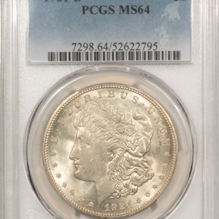 Dollars 1921-D $1 MORGAN DOLLAR – PCGS MS-64