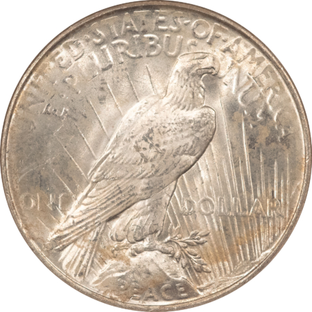 Dollars 1922 $1 PEACE DOLLAR – NGC MS-62, BINION COLLECTION!