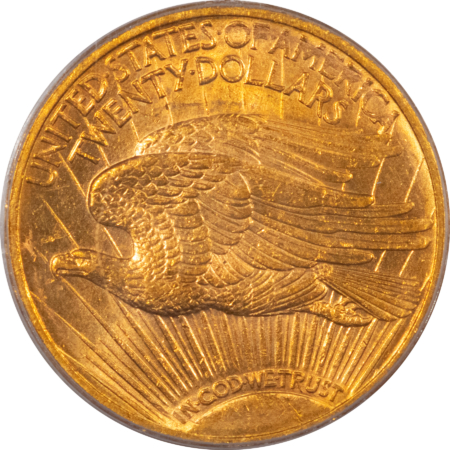 $20 1922 $20 ST GAUDENS GOLD DOUBLE EAGLE – PCGS MS-62, FLASHY & PRETTY!