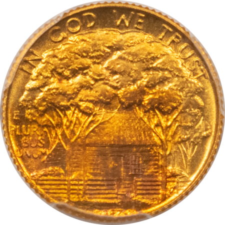 Early Commems 1922 $1 GRANT, STAR GOLD COMMEMORATIVE DOLLAR – PCGS MS-66, PQ & GORGEOUS!