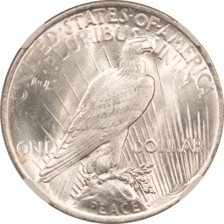 Dollars 1923 $1 PEACE DOLLAR – NGC MS-64, A BLAZER!