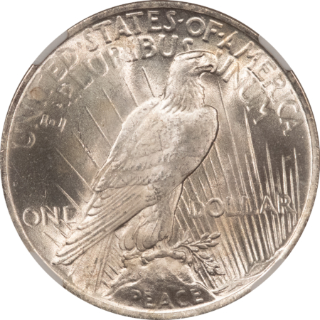 CAC Approved Coins 1923 $1 PEACE DOLLAR – NGC MS-66, BLAZING WHITE, PREMIUM QUALITY & CAC APPROVED!