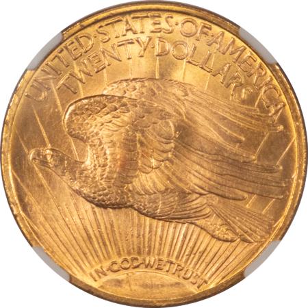$20 1923 $20 ST GAUDENS GOLD DOUBLE EAGLE – NGC MS-64, LUSTROUS! BETTER DATE!