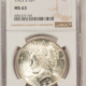 Dollars 1923-S $1 PEACE DOLLAR – PCGS MS-62, CREAMY WHITE!