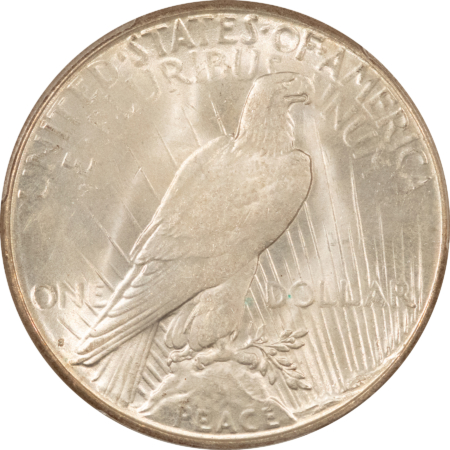 Dollars 1923-S $1 PEACE DOLLAR – PCGS MS-62, CREAMY WHITE!