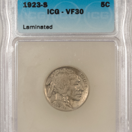 Buffalo Nickels 1923-S BUFFALO NICKEL – ICG VF-30