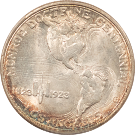 Early Commems 1923-S MONROE COMMEMORATIVE HALF DOLLAR – PCGS MS-66, SUPERB, PREMIUM QUALITY!