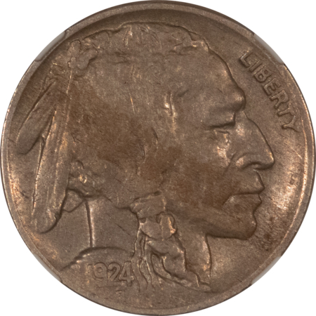 Buffalo Nickels 1924-D BUFFALO NICKEL – NGC XF-40