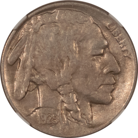 Buffalo Nickels 1925-D BUFFALO NICKEL – NGC XF-45