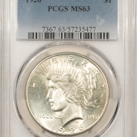 Dollars 1926 $1 PEACE DOLLAR – PCGS MS-63