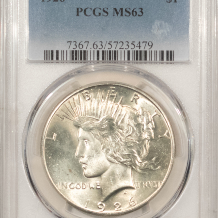 Dollars 1926 $1 PEACE DOLLAR – PCGS MS-63