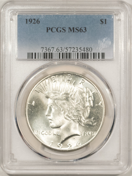 Dollars 1926 $1 PEACE DOLLAR – PCGS MS-63
