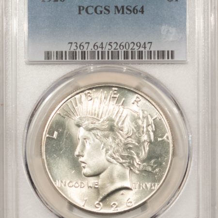 Dollars 1926 $1 PEACE DOLLAR – PCGS MS-64