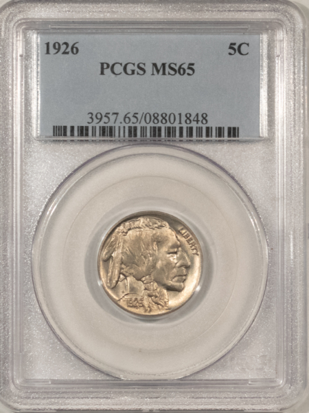 Buffalo Nickels 1926 BUFFALO NICKEL – PCGS MS-65 LUSTROUS GEM!