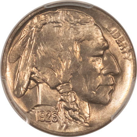 Buffalo Nickels 1926-D BUFFALO NICKEL – PCGS MS-64, BETTER DATE!