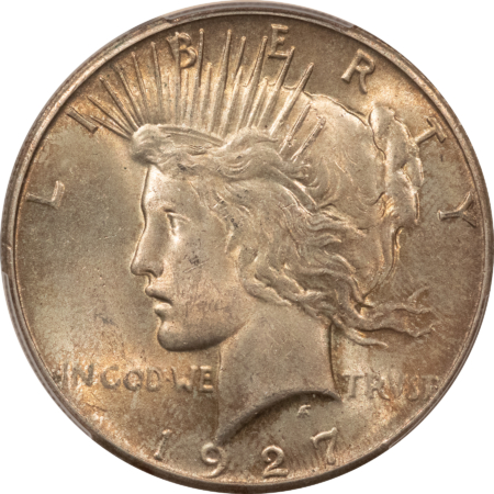 Dollars 1927 $1 PEACE DOLLAR – PCGS MS-62 ATTRACTIVE ORIGINAL