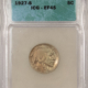 Buffalo Nickels 1927-D BUFFALO NICKEL – ICG EF-45