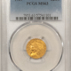 $2.50 1915 $2.50 INDIAN GOLD QUARTER EAGLE – PCGS MS-62, PRETTY ORIGINAL COLOR!