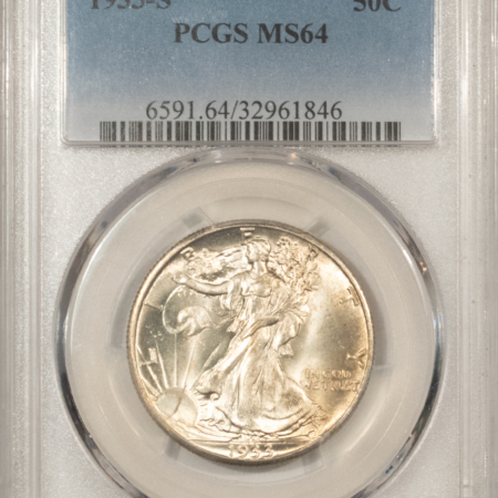 Half Dollars 1933-S WALKING LIBERTY HALF DOLLAR – PCGS MS-64, GREAT LUSTER & PREMIUM QUALITY!
