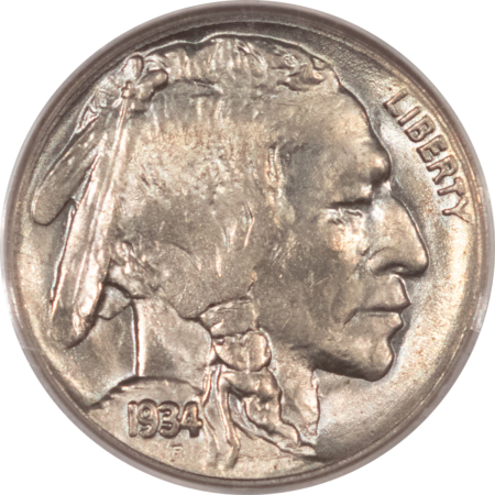 Buffalo Nickels 1934 BUFFALO NICKEL – PCGS MS-64, PREMIUM QUALITY!