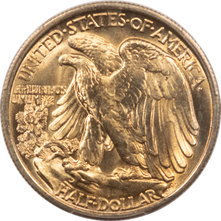 Half Dollars 1935 WALKING LIBERTY HALF DOLLAR – PCGS MS-65, PRETTY GEM! ORIGINAL!