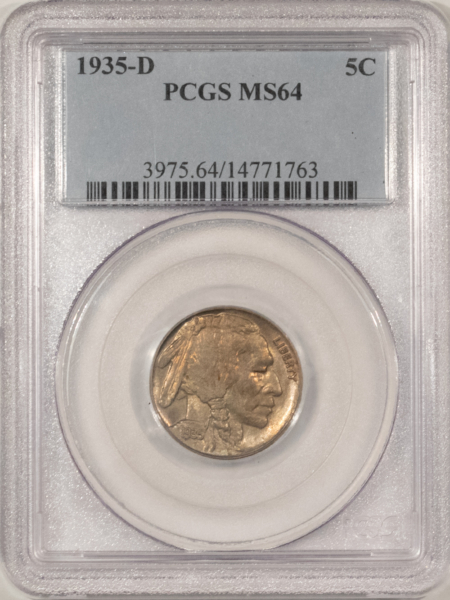 Buffalo Nickels 1935-D BUFFALO NICKEL – PCGS MS-64