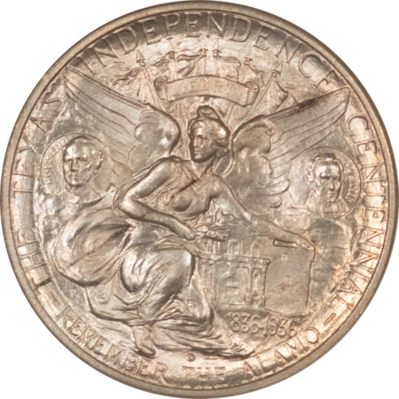 Early Commems 1935-D TEXAS COMMEMORATIVE HALF DOLLAR – NGC MS-65, PREMIUM QUALITY GEM!