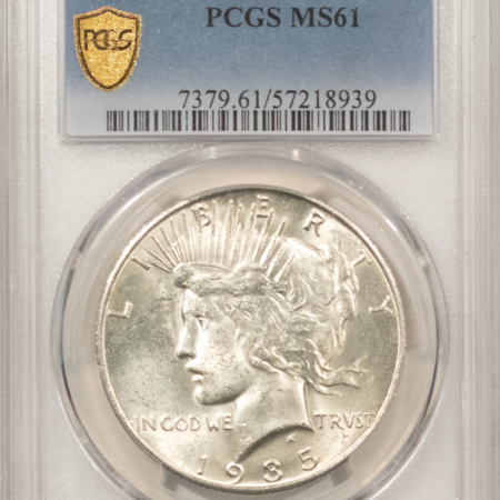 Dollars 1935-S $1 PEACE DOLLAR – PCGS MS-61, WHITE & FLASHY!