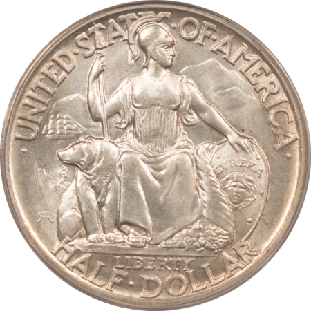 CAC Approved Coins 1935-S SAN DIEGO COMMEMORATIVE HALF DOLLAR – PCGS MS-65 CAC, 2 PIECE OGH, PQ++